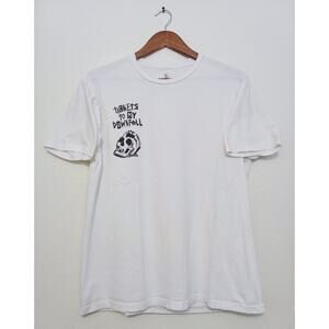 MGK Tickets To My Downfall Tour White Tee Shirt Album Graphic Band Tee SZ L